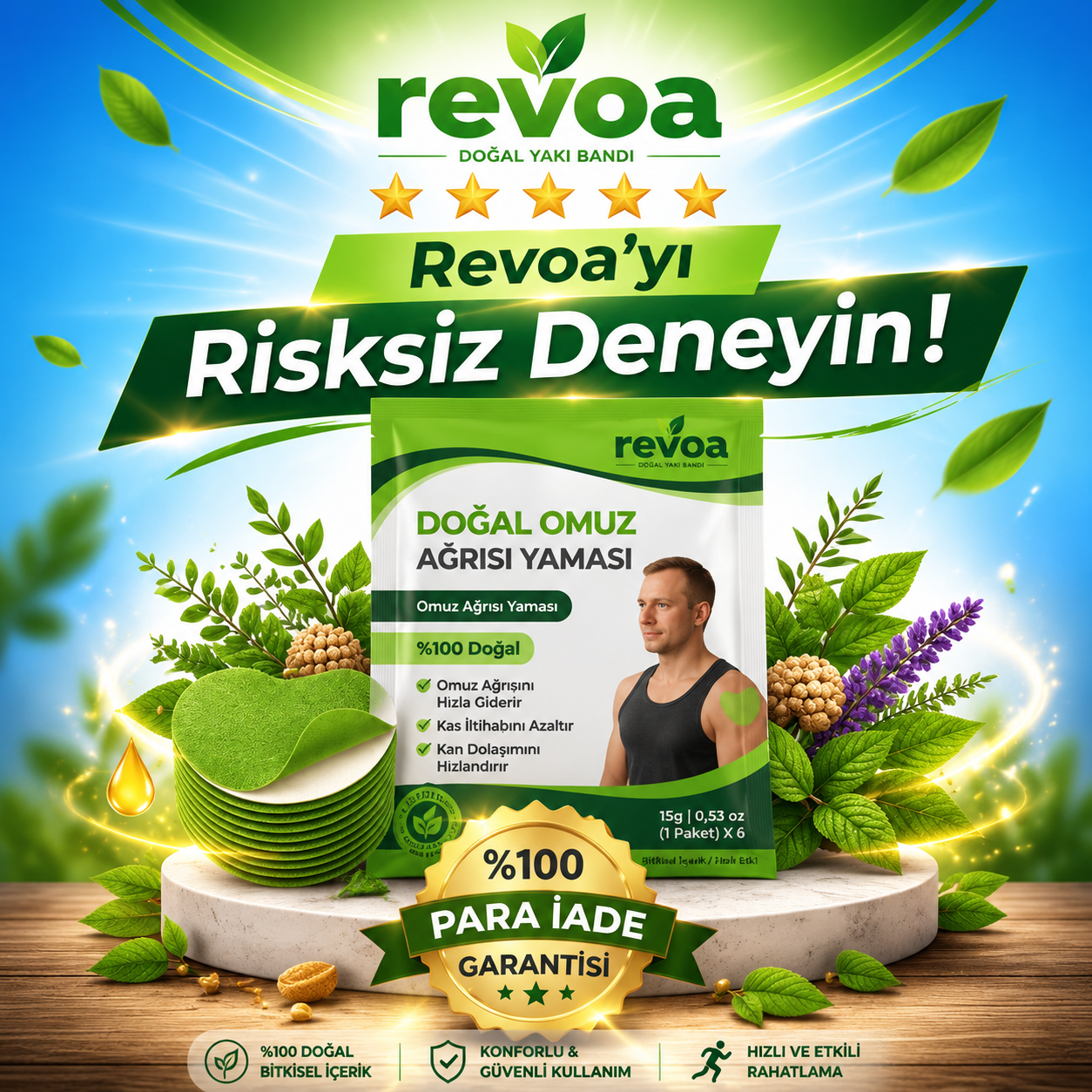 Revoa Doğal Omuz Yakı Bandı